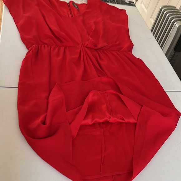 Vince Camuto size 14 red V-neck dress short sleeve with back zip NWOT - Picture 8 of 11